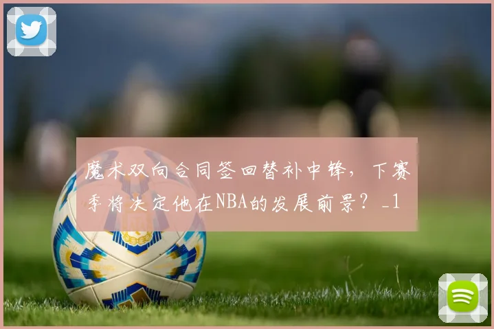 魔术双向合同签回替补中锋，下赛季将决定他在NBA的发展前景？_1